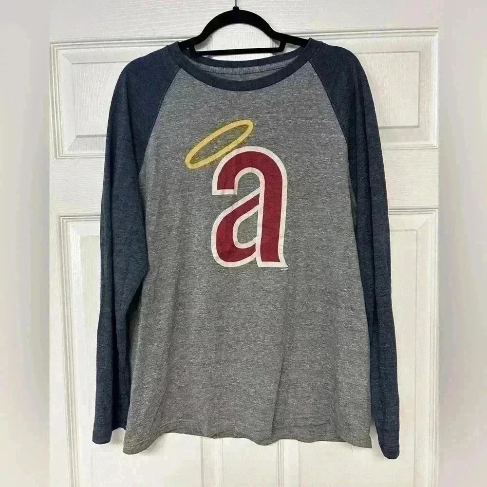Unisex Size Large MLB Official Angels Baseball Long Sleeve Baseball